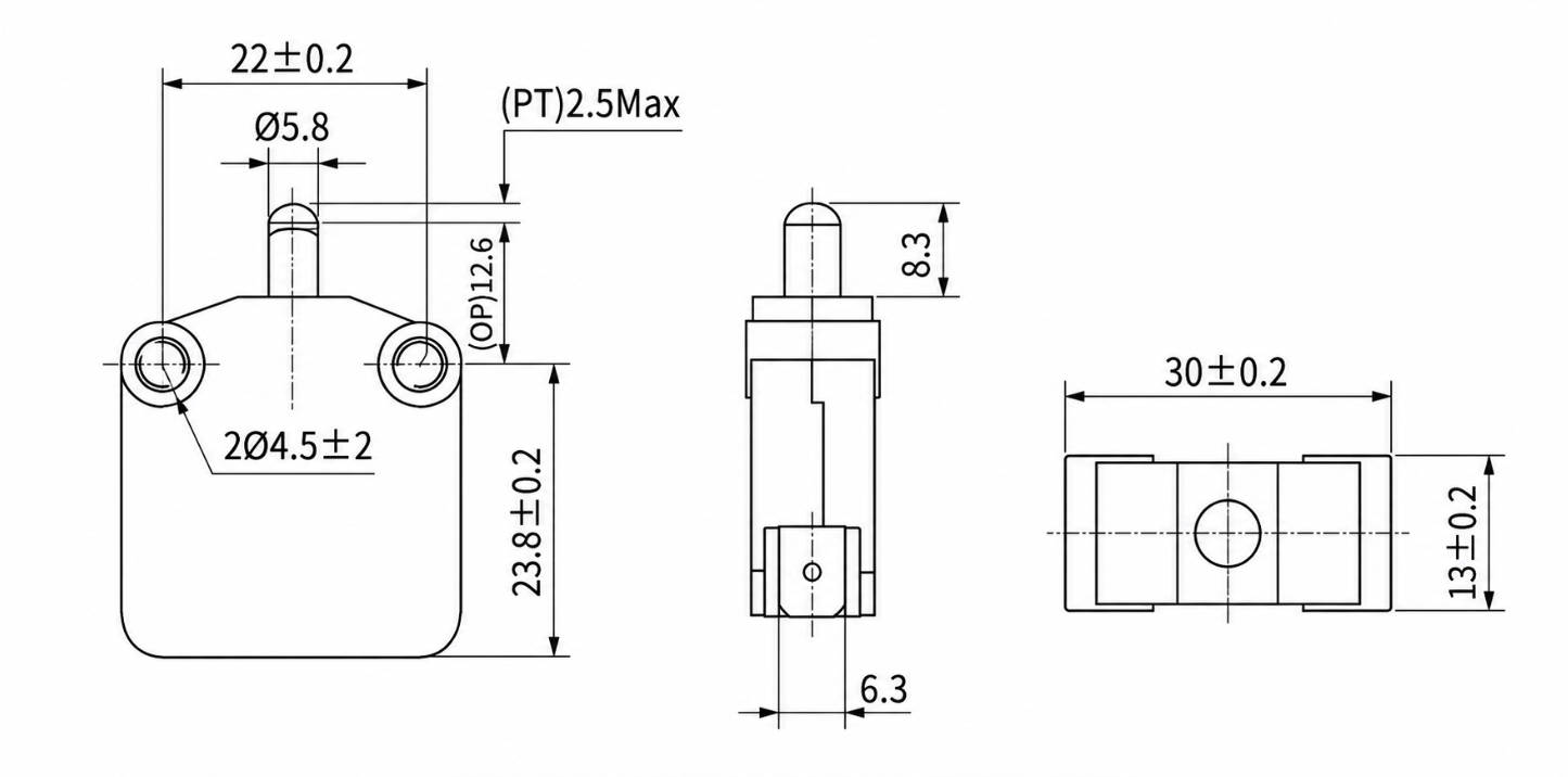 LXW20-11 Old Version Outline and Mounting Dimensions Drawing