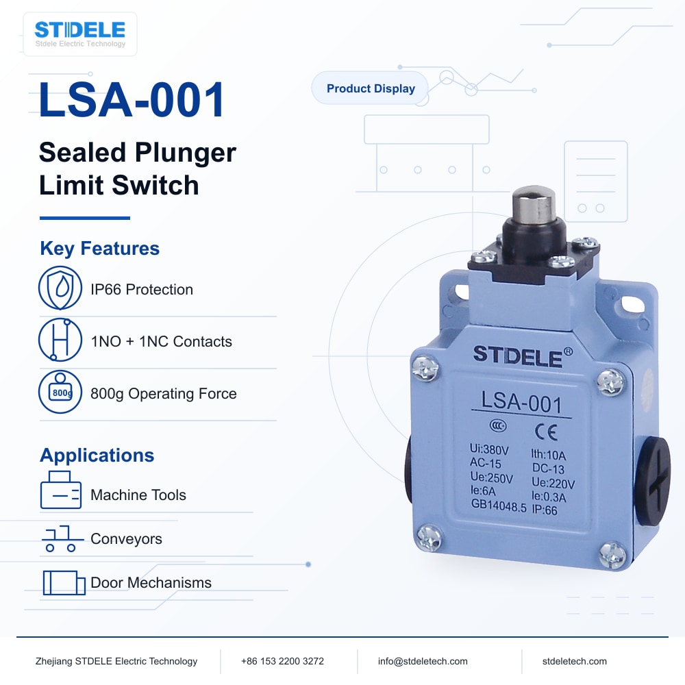 LSA-001 Sealed Plunger Limit Switch Product Poster