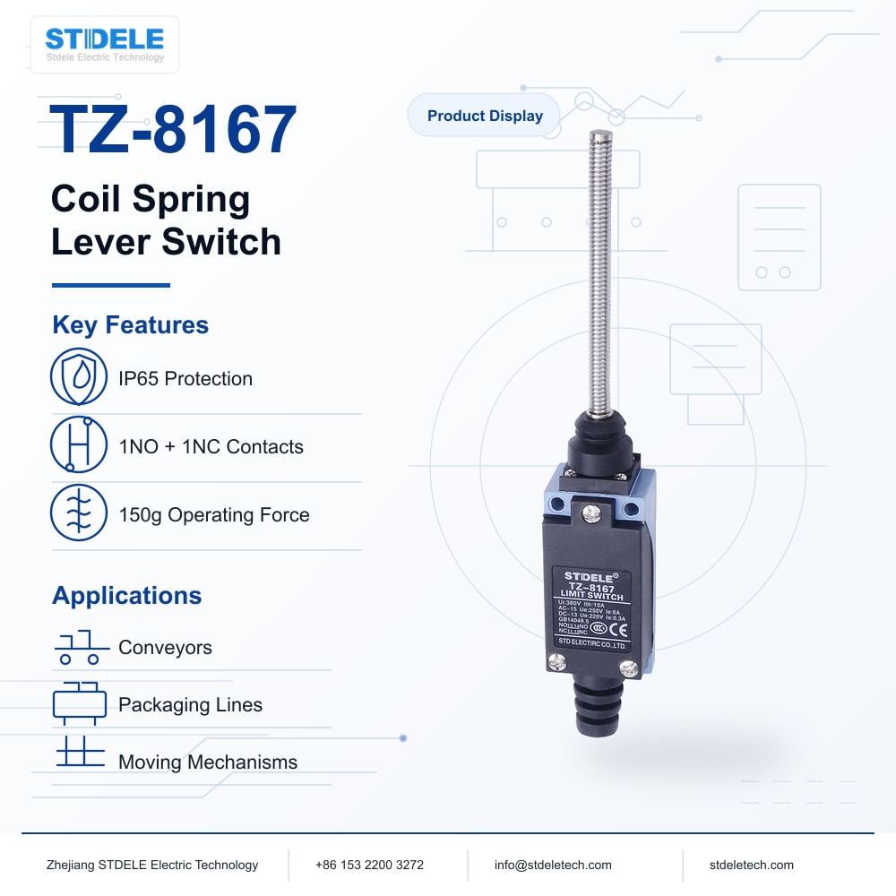 TZ-8167 Coil Spring Lever Limit Switch Product Poster