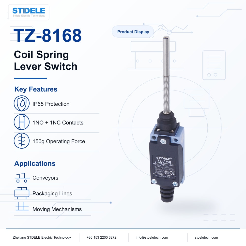 TZ-8168 Coil Spring Lever Limit Switch Product Poster