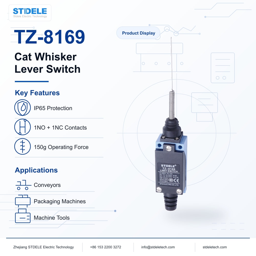 TZ-8169 Cat Whisker Lever Limit Switch Product Poster