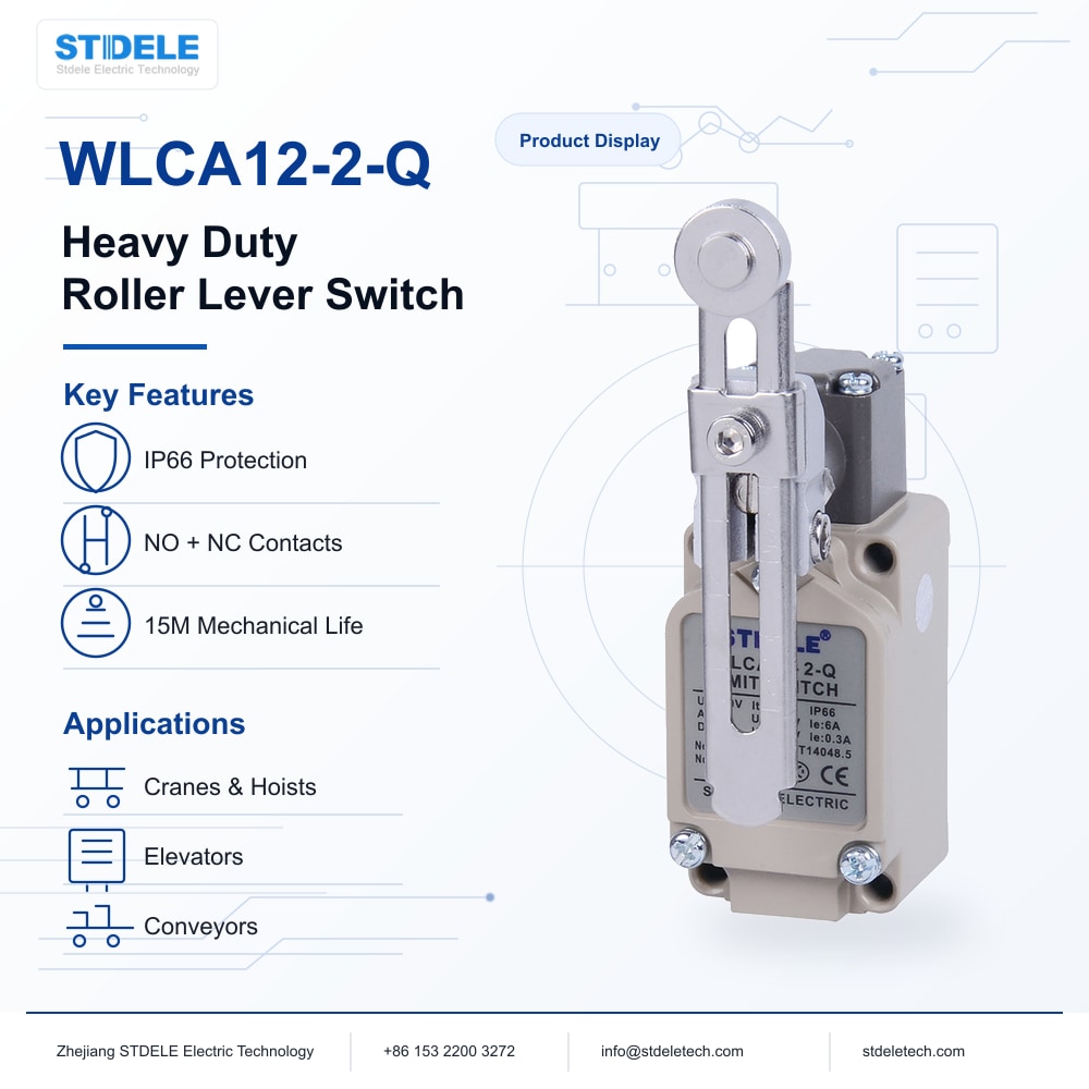 WLCA12-2-Q Heavy Duty Roller Lever Limit Switch Product Poster