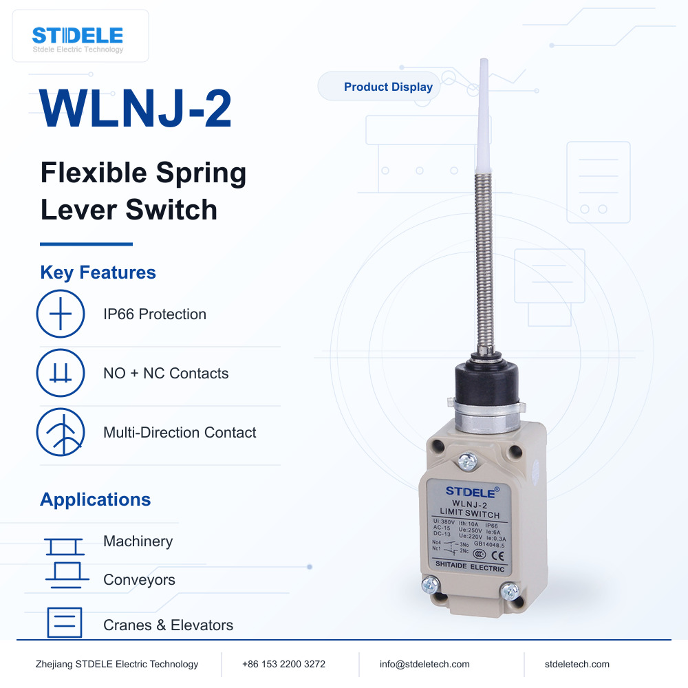 WLNJ-2 Flexible Spring Lever Limit Switch Product Poster