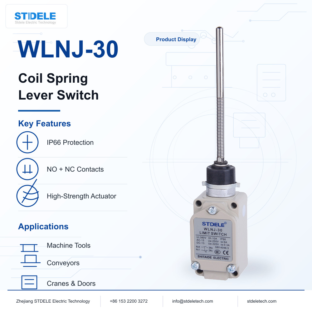 WLNJ-30 Coil Spring Lever Limit Switch Product Poster